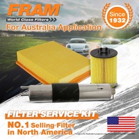 Fram Oil Air Fuel Filter Service Kit for BMW X5 E53 08/2004-02/2007