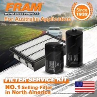 Fram Oil Air Fuel Filter Service Kit for Hyundai Santa Fe CM 09/2006-10/2009