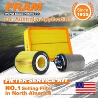 Fram Oil Air Fuel Filter Service Kit for Landrover Range Rover L322 10/2009-2013