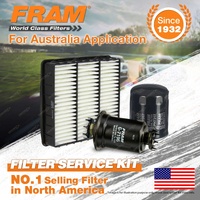 Fram Oil Air Fuel Filter Service Kit for Mitsubishi Lancer CC 09/1992-07/1996