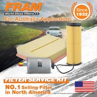 Fram Oil Air Fuel Filter Service Kit for Ssangyong Stavic A100 XDi 05/2005-2013