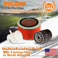 Fram Oil Air Fuel Filter Service Kit for Suzuki Sierra SJ413 4cyl 1.3L Petrol