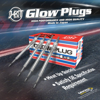 4 x HKT Metal Glow Plugs for Ford Ranger Transit Custom 2.2L TDCi 2011-On