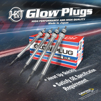 4 x HKT Metal Glow Plugs for Isuzu D-Max SLX LS SL 4JJ1 PV 11V BV 12V