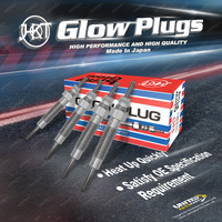 4 HKT Metal Glow Plugs for Mitsubishi Challenger KD-K97WG Delica Canter 1994-On
