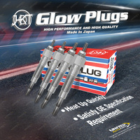 4 x HKT Glow Plugs for Nissan Caravan Homy N-KSE24 Q-KSE24 Q-KRME24 1988-1990