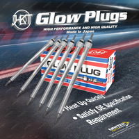 4 x HKT Glow Plugs for Nissan Navara Sunny KE-SB15 Serena KH-VC24 UNU24 1999-On