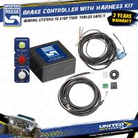 Hayman Reese Brake Controller Compact With Harness Wire Loom 05550 & 05012