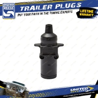Hayman Reese Trailer Plug - 7 Pin Plastic - Small Round - Electrical & Wiring