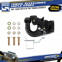 Hayman Reese Pintle Hook 8 Tonnes Rated - Forged Combination - Powder Coated
