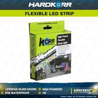 Hardkorr 1m HP Stick On White LED Flexible Tape Light IP68 Waterproof