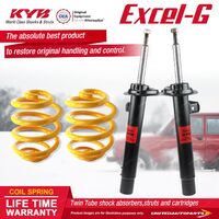 Front KYB EXCEL-G Shock Absorbers Super Low King Springs for BMW 320 323 325 E46