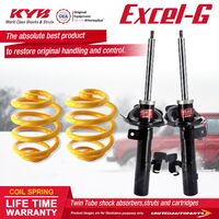 Front KYB EXCEL-G Shock Absorbers Lowered King Springs for FORD Focus LV FWD