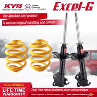 Front KYB EXCEL-G Shock Absorbers Lowered King Springs for HOLDEN Astra LD I4