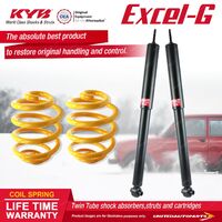 Rear KYB EXCEL-G Shock Absorbers Lowered King Springs for HOLDEN Monaro V2 CV6