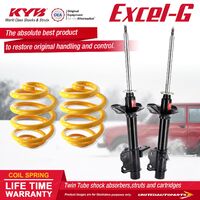 Rear KYB EXCEL-G Shock Absorbers Lowered King Springs for NISSAN Pulsar N13