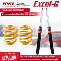 Front KYB EXCEL-G Shock Absorbers Lowered King Springs for NISSAN Skyline R31 I6