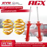 Rear KYB AGX Shock Absorbers Lowered King Springs for SUBARU Impreza GD9 GDG