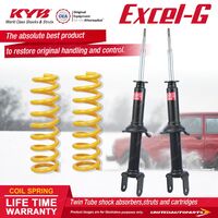 Front KYB EXCEL-G Shock Absorbers STD King Springs for FORD Falcon ED V8 Sedan