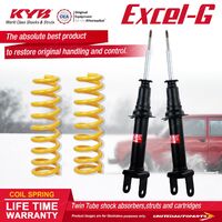 Front KYB EXCEL-G Shock Absorbers STD King Springs for FORD Falcon BFII Sedan