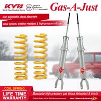Front KYB GAS-A-JUST Shock Absorbers STD King Springs for FORD Falcon FG Sedan