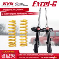 Rear KYB EXCEL-G Shock Absorbers STD King Springs for HOLDEN Apollo JM JP Sedan