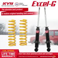 Rear KYB EXCEL-G Shock Absorbers STD King Springs for HOLDEN Caprice WM
