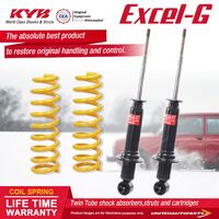 Rear KYB EXCEL-G Shock Absorbers STD King Springs for HOLDEN Commodore VE Sedan