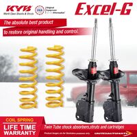 Front KYB EXCEL-G Shock Absorbers STD King Springs for MITSUBISHI Lancer CC CE