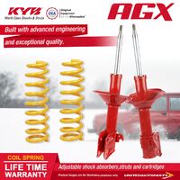 Front KYB AGX Shock Absorbers STD King Springs for SUBARU Impreza GD9 GDG Sedan