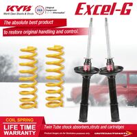 Rear KYB EXCEL-G Shock Absorbers King Springs for TOYOTA Corolla AE82 Twin Cam