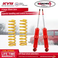 Front KYB SKORCHED 4'S Shock Absorbers King Springs for TOYOTA Hilux Surf KZN185