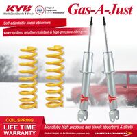 Rear KYB GAS-A-JUST Shock Absorbers STD King Springs for TOYOTA Supra JZA80