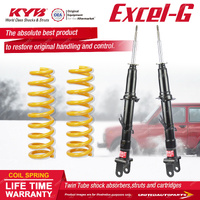 Front KYB Excel-G Shock Absorbers Raised King Coil for Ford Territory SX SY RWD