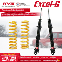 Front KYB Excel-G Shocks Raised King Springs for Ford Territory SY SZ RWD 09-16