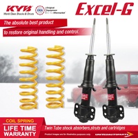 Front KYB Excel-G Shocks Raised King Coil for Ford Territory SX SY AWD 04-07