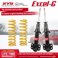Front KYB Excel-G Shocks Raised King Coil for Ford Territory SX SY AWD 07-11