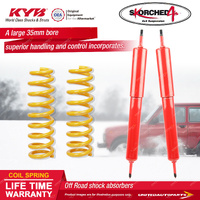 Front KYB Skorched 4'S Shock Absorbers Raised King Springs for Ford Maverick DA