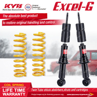 Front KYB Excel-G Shock Absorbers Raised King Springs for Holden Colorado RG II