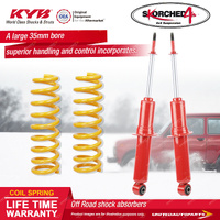 Front KYB Skorched 4'S Shock Absorbers Raised King Springs for Isuzu Mu-X UCS85