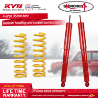Rear KYB Skorched 4'S Shocks Raised King Springs for Isuzu MU-X UCS85 UCR85