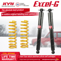 Rear KYB Excel-G Shock Absorbers Raised King Springs for Jeep Wrangler TJ 96-07