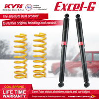 Rear KYB Excel-G Shocks Raised 100-300KG King Springs for Jeep Grand Cherokee WH