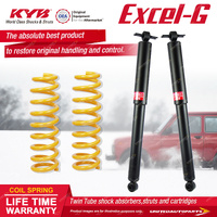 Rear KYB Excel-G Shock Absorbers Raised King Springs for Jeep Wrangler JK SWB
