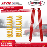Rear KYB Skorched 4'S Shock Absorbers Raised King Coil for Jeep Wrangler JK SWB
