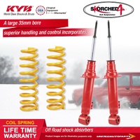 Front KYB Skorched 4'S Shocks Raised 100-250KG Coil for Mitsubishi Triton ML MN