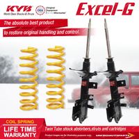 Front KYB Excel-G Shocks Raised King Springs for Nissan Pathfinder R50 95-99