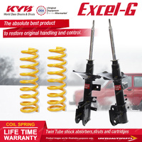 Front KYB Excel-G Shocks Raised King Springs for Nissan Pathfinder R50 99-01