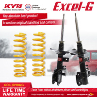 Front KYB Excel-G Shocks Raised King Springs for Nissan Pathfinder R50 01-04