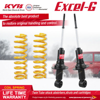 Front KYB Excel-G Shocks Raised 50-100KG King Coil for Nissan Navara D40 2.5 4.0